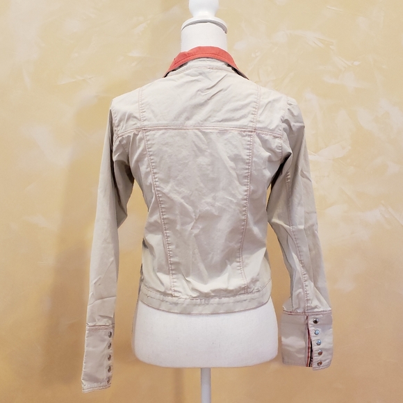 Nike Lightweight Cotton Jacket In Beige - Picture 2 of 15